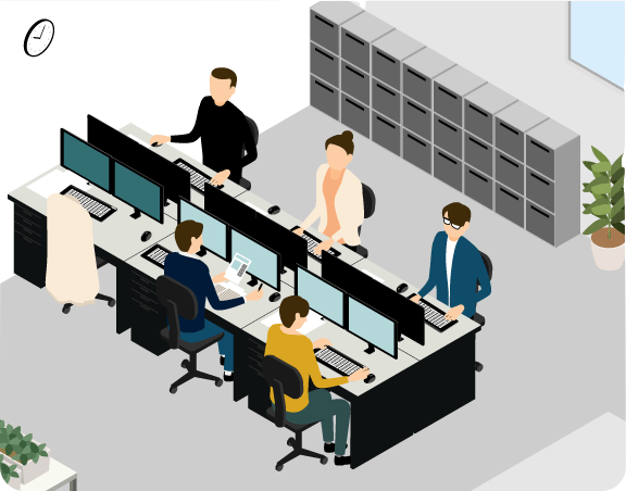 STEP2.従業員の快適性に影響を与えているエリアや空調状況を調査・分析します